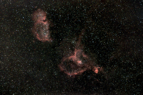 Nébuleuse en émission à 6 500 années-lumière de la Terre - Magnitude apparente 6<br />31/03/2025 - D810A - 200mm, 30 photos, pause 10 secondes, 6400 iso