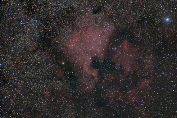 NGC 7000 - 18/07/2022 (25 photos, 200mm, pause 20 secondes, 3200 iso)